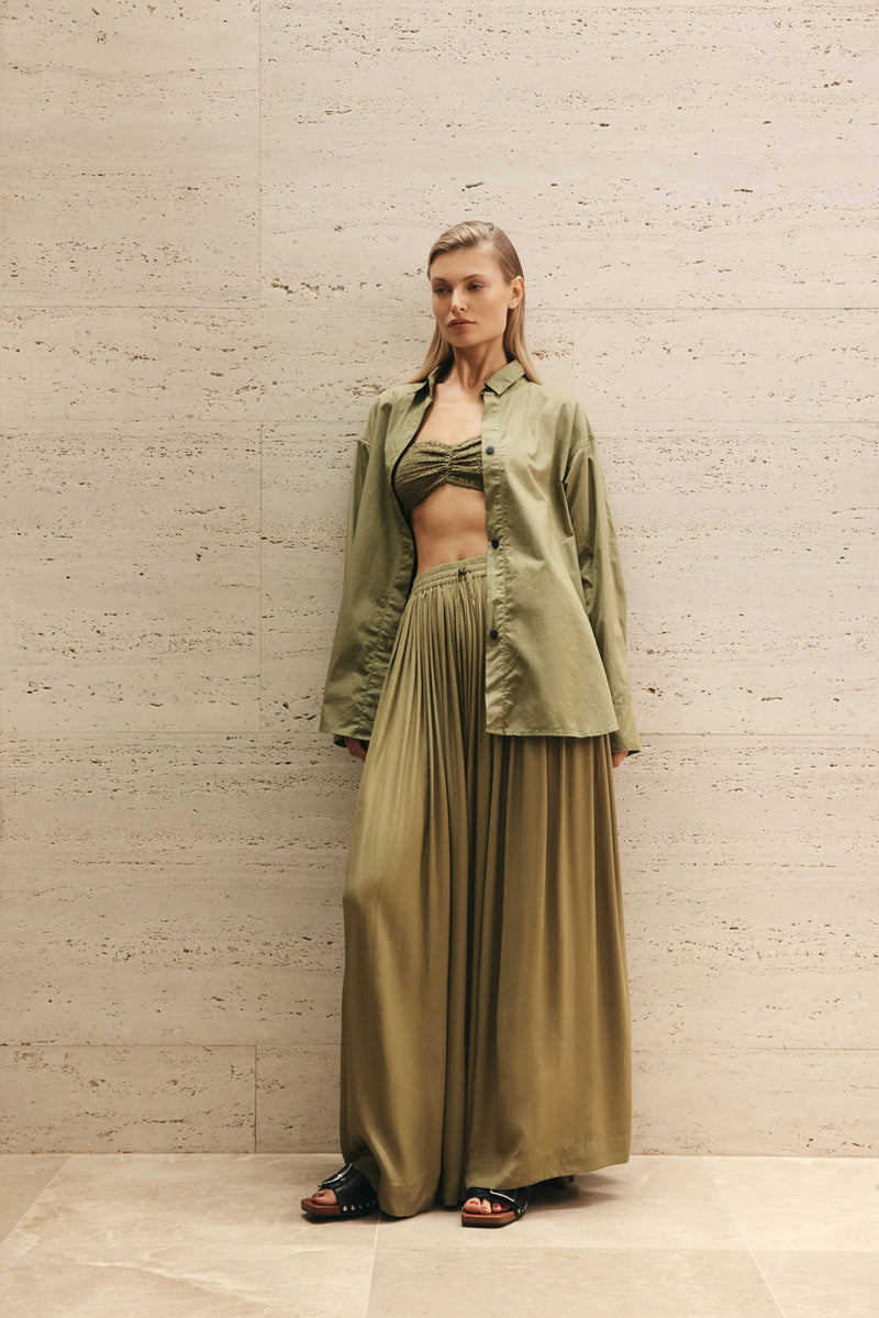 Éss The Label - Francesca Blouse and Pleated Maxi Skirt Set on Designer  Wardrobe