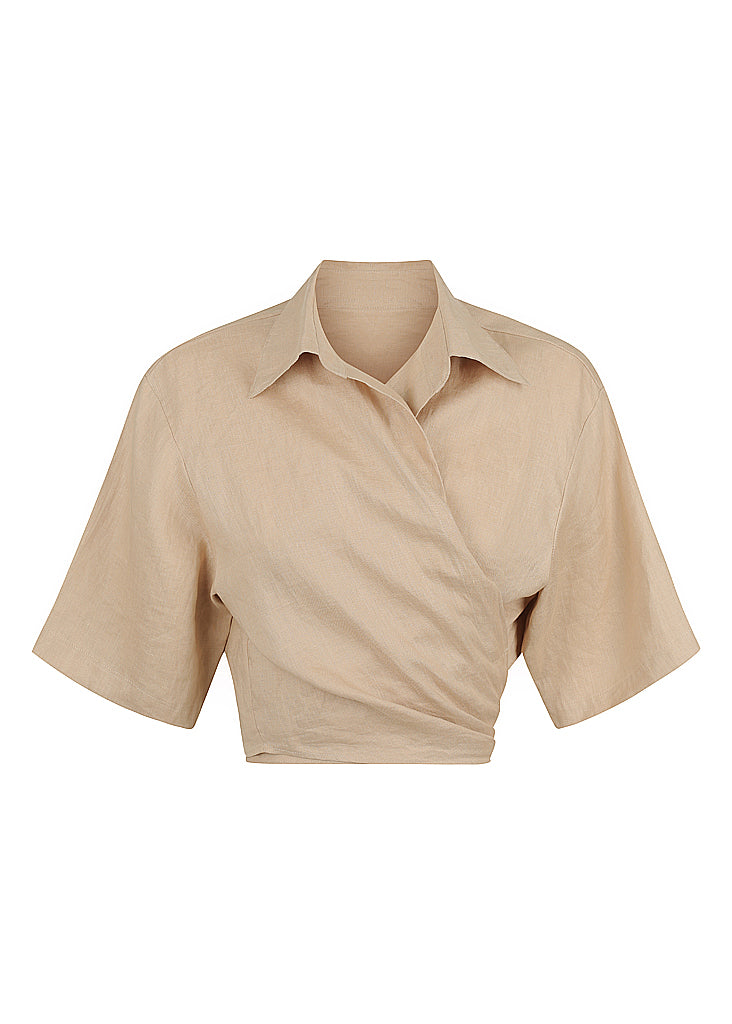 Wrap Shirt | Button Down Midi Skirt